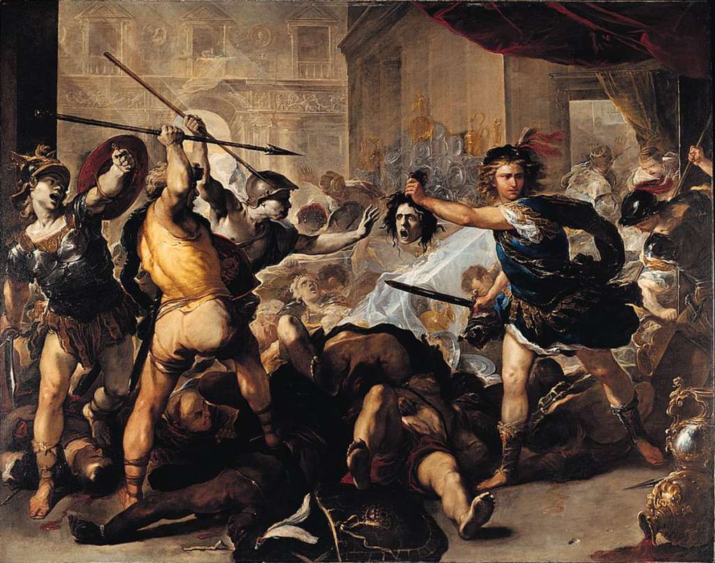 London National Gallery Next Luca Giordano Perseus Turning Phineas To Stone